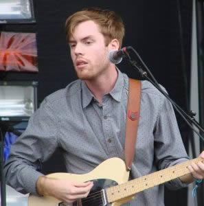 Wild Nothing's Jack Tatum performing at the Governors Ball Music Festival, New York in 2013
